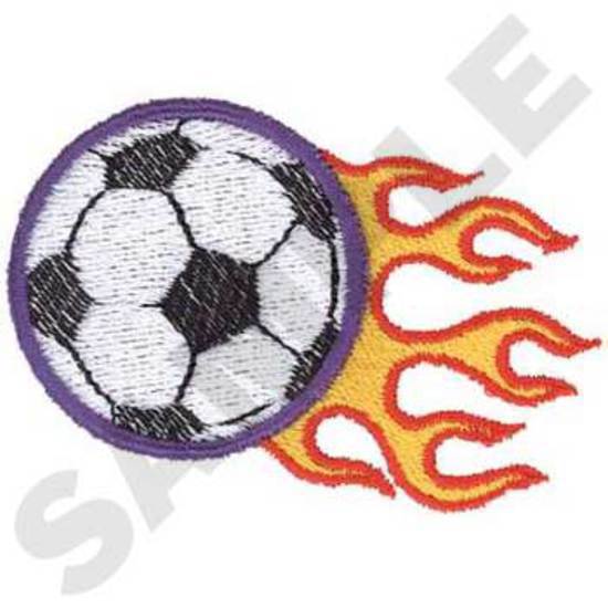 Soccer Ball W/ Flames