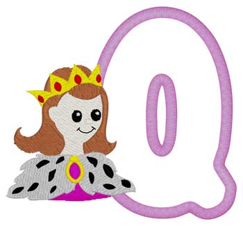 Q Queen Applique