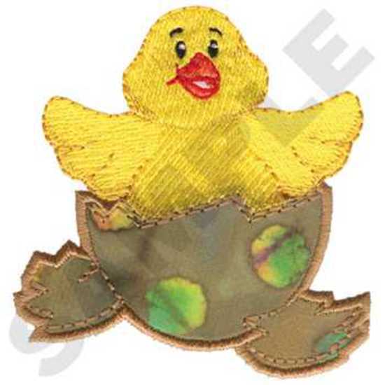 Chick In Egg Applique