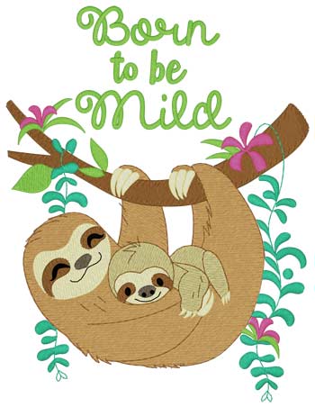 Mama & Baby Sloth