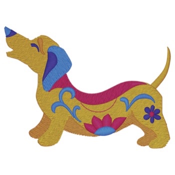 Whimsical Wiener Dog