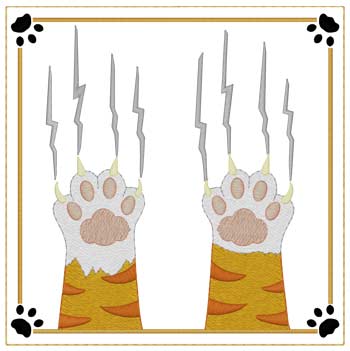 Paws With Claws Quilt Square