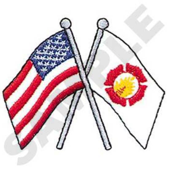 Flags W/ Fire Logo