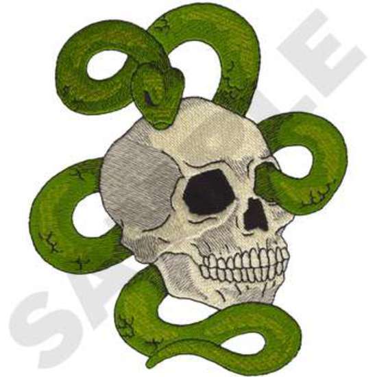 Skull W/snake