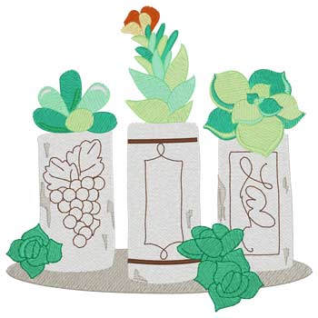 Succulents In Wine Corks