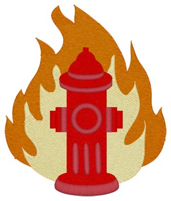 Fire Hydrant W/flames