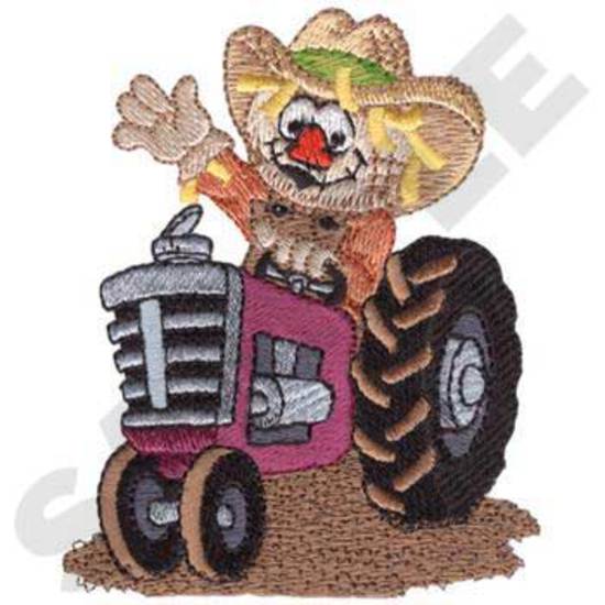 Scarecrow On Tractor