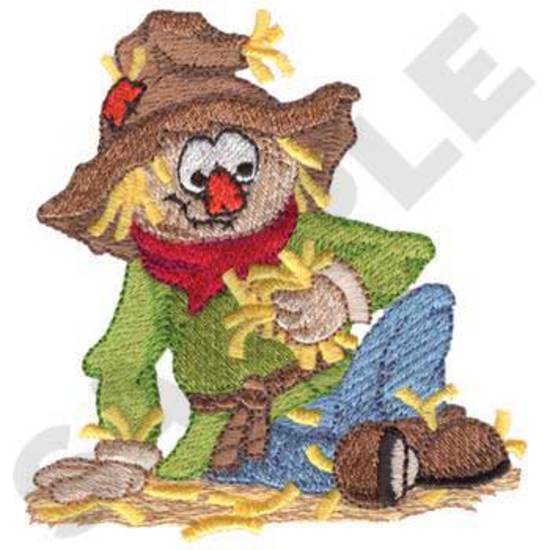 Scarecrow Restuffing Himself