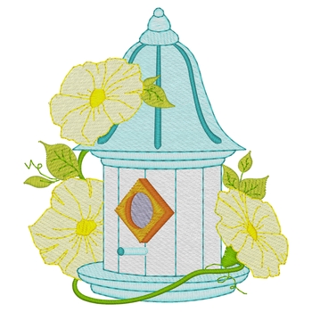 Birdhouse W / Flowers