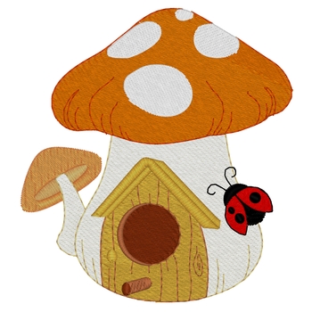 Mushroom Birdhouse