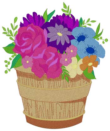 Pail Of Flowers