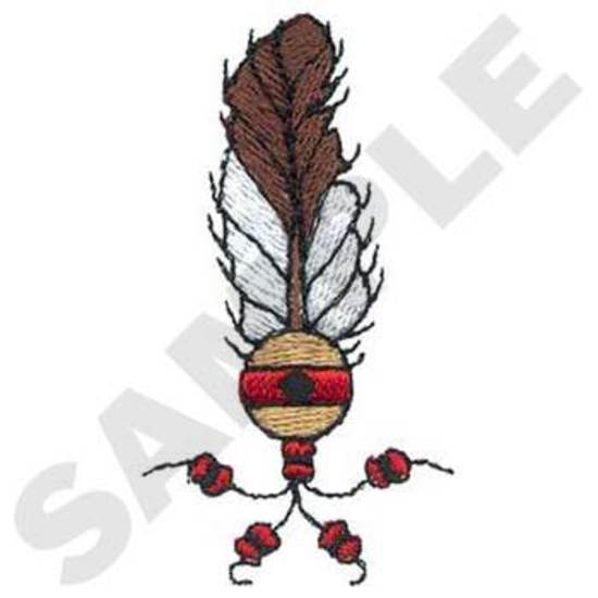 Feather W/beads