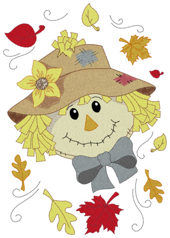 Scarecrow W/leaves