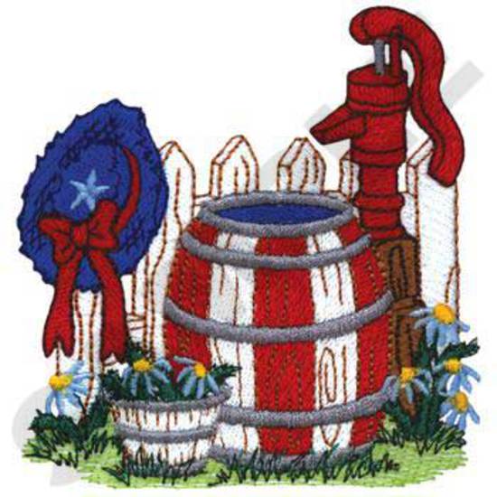 Water Barrel & Pump