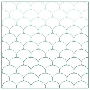 Ombre Scales Quilt Square