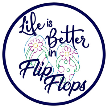 Flip Flops Applique