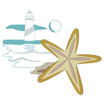 Starfish W/lighthouse