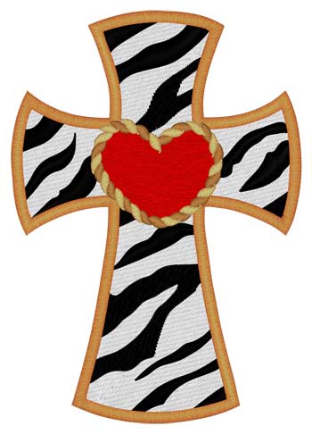Zebra Print Cross