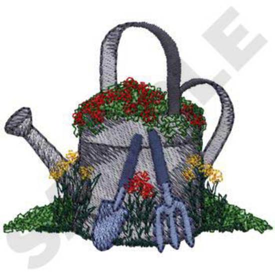 Watering Can W/flowers