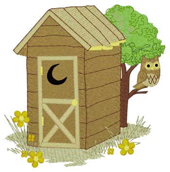 Owl W/outhouse