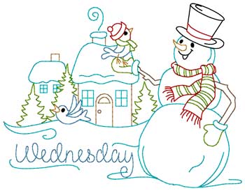 Wednesday Snowman