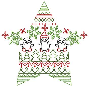 Christmas Penguin's Pattern