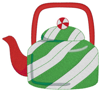 Candy Striped Teapot